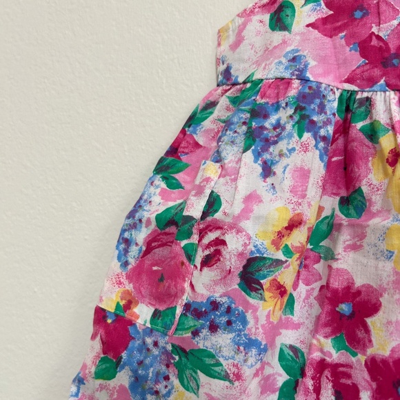 VINTAGE KOKOMO KIDS Toddler Girl Pink‎ Floral Dress - size 18 Months - adorable - Picture 5 of 12